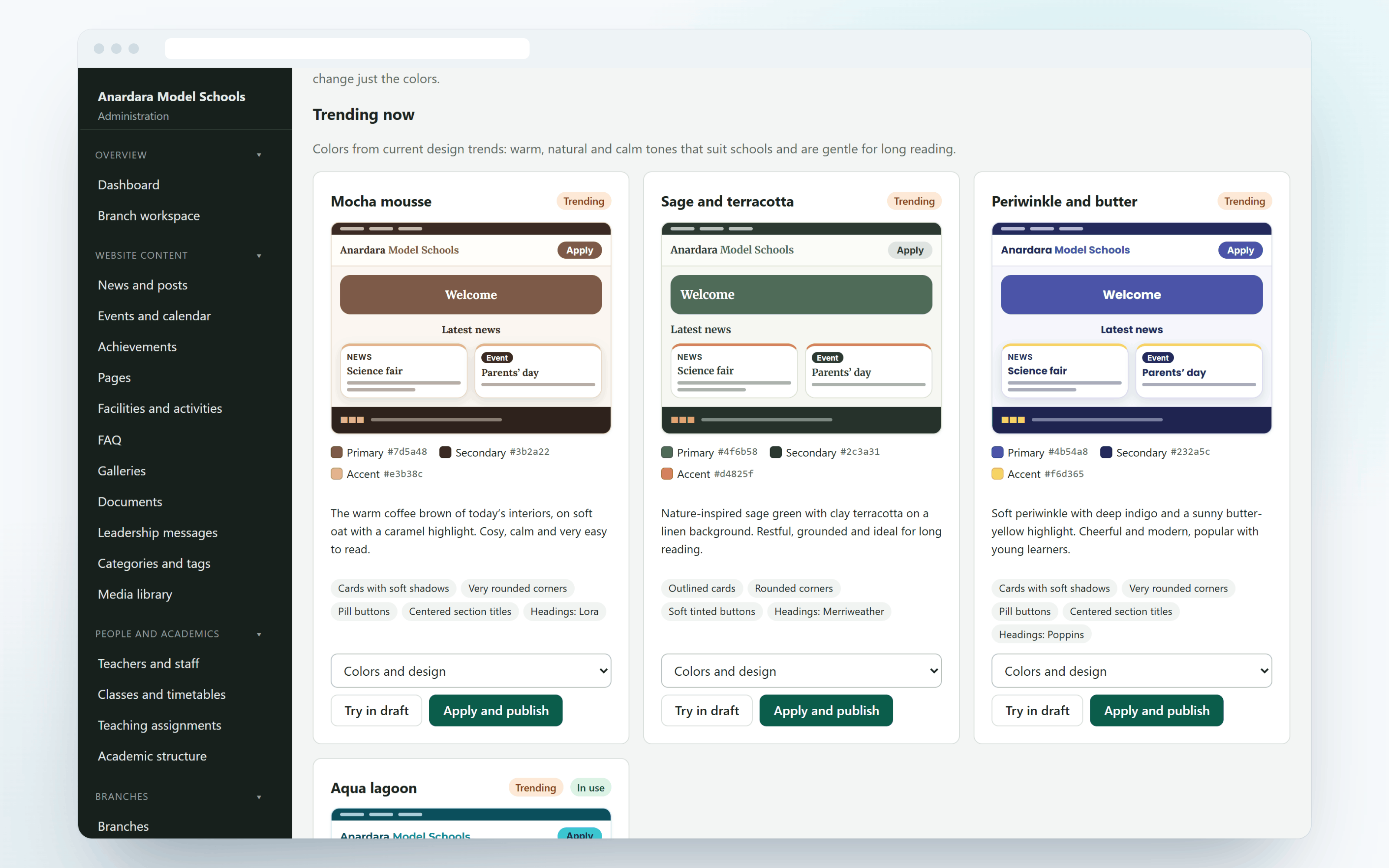 Screenshot 8 of School Website – Multi-Branch & Multilingual